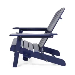 2pk Bellwood Outdoor Acacia Wood Folding Adirondack Chairs Navy - Christopher Knight Home -Knight Outdoor Cheap Store GUEST 43cf4a9e f177 4c43 9a0d dc32e4b5aa37