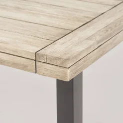 Jefferson 9pc Wood And Wicker Dining Set - Light Gray/Gray - Christopher Knight Home -Knight Outdoor Cheap Store GUEST 45fe0450 7d41 4169 a69e d8cc3e591fbf