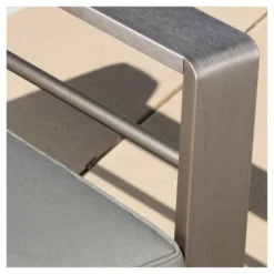 Cape Coral 5pc Aluminum Sofa Set With Cushions - Khaki - Christopher Knight Home -Knight Outdoor Cheap Store GUEST 4b3c6475 9a22 471f a84d baa77a1d3df9