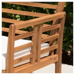 Caydon 4pc Acacia Wood Patio Chat Set With Cushions - Brown Patina - Christopher Knight Home -Knight Outdoor Cheap Store GUEST 4ba2d017 9d11 436e 95e2 711917b99b84