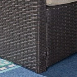 Sanger Wicker Sofa - Brown/Beige - Christopher Knight Home -Knight Outdoor Cheap Store GUEST 4d6b37c9 bc3a 40f6 afa2 5970ecff7ab6