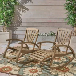 Sunview 2pk Acacia Wood Recliner Rocking Chairs - Gray - Christopher Knight Home 8 Sunview 2pk Acacia Wood Recliner Rocking Chairs - Gray - Christopher Knight Home -Knight Outdoor Cheap Store GUEST 4f09e76e b61c 4e9c 985b fad3e56f7c4e