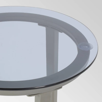 Pebble Iron Modern Side Table - Gray - Christopher Knight Home 2 Pebble Iron Modern Side Table - Gray - Christopher Knight Home - Image 2