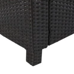 Puerta 5pc All-Weather Wicker Patio Club Chairs With Firepit Brown/Gray - Christopher Knight Home -Knight Outdoor Cheap Store GUEST 503231c9 4934 45c4 8eb3 1c10bd5be181