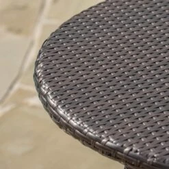 Corsica Round Wicker Bistro Table - Multi Brown - Christopher Knight Home -Knight Outdoor Cheap Store GUEST 51aaac3b ebeb 4778 b383 d072ee5abc9b