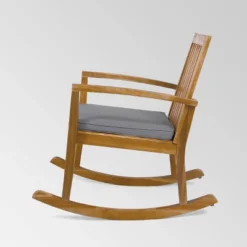 Montrose Acacia Wood Patio Rocking Chair Teak - Christopher Knight Home -Knight Outdoor Cheap Store GUEST 51f60ac2 0de2 4414 8c69 7985415abdf2