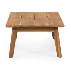 2pc Ellendale Outdoor Acacia Wood Loveseat & Coffee Table Teak/White - Christopher Knight Home -Knight Outdoor Cheap Store GUEST 527fc4b4 2c48 4434 96d6 54220c45be10