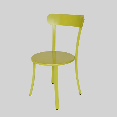 Barbados 3pc Iron Bistro Set - Matte Lime Green - Christopher Knight Home 2 Barbados 3pc Iron Bistro Set - Matte Lime Green - Christopher Knight Home - Image 2