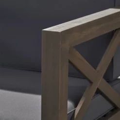 Brava 2pk Acacia Wood Club Chairs - Gray/Dark Gray - Christopher Knight Home -Knight Outdoor Cheap Store GUEST 535fe801 262b 4fde 83f1 f3c8baf2c58f