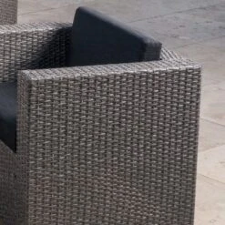 Puerta 6pc Wicker L-Shaped Sectional Sofa Set - Black/Gray - Christopher Knight Home -Knight Outdoor Cheap Store GUEST 5a27a98b e5e9 4432 af1b bac0e5c519f0