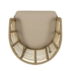 Randy 2pk Outdoor Wicker Chairs With Cushions - Light Brown/Beige - Christopher Knight Home -Knight Outdoor Cheap Store GUEST 611c4d95 94ad 4ff9 8717 6e4b17e97f66