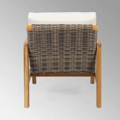 Nova 2pk Acacia Wood Club Chairs - Teak/Gray/Beige - Christopher Knight Home 7 Nova 2pk Acacia Wood Club Chairs - Teak/Gray/Beige - Christopher Knight Home - Image 7