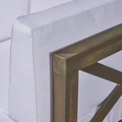 Thasos 10pc Acacia U-Shaped Farmhouse Sectional Sofa Set With Fire Pit - Gray/White/Dark Gray - Christopher Knight Home -Knight Outdoor Cheap Store GUEST 644e8779 ff7f 49a7 8feb 80766ef5bfdd