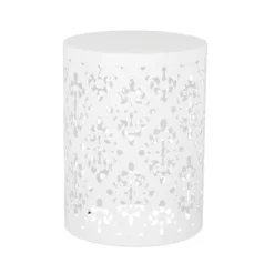 2pk Mathena Outdoor Round Iron Side Tables White - Christopher Knight Home -Knight Outdoor Cheap Store GUEST 65179b16 a18c 477e 83b6 a7c48ec9b386