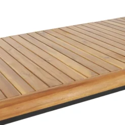 Holt Rectangular Outdoor Acacia Wood Dining Table Teak/Black - Christopher Knight Home -Knight Outdoor Cheap Store GUEST 6737a494 62d9 4cdd ae2d e0dbb2700c6e