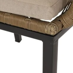 Russel 3pc Outdoor Wicker 2 Seater Chat Set - Light Brown/Beige - Christopher Knight Home -Knight Outdoor Cheap Store GUEST 68c68f66 e3d7 4382 9e05 465620186bce 1