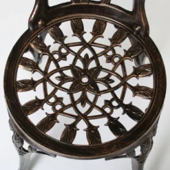 Nassau 3pc Cast Aluminum Patio Bistro Set - Brown - Christopher Knight Home -Knight Outdoor Cheap Store GUEST 69d6c8e6 15f9 45c0 8347 9303e8d27aa3