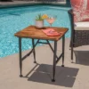 Ocala Acacia Industrial Side Table - Antique Black - Christopher Knight Home