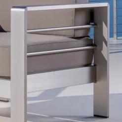 Cape Coral 2pk Aluminum Patio Club Chair - Khaki - Christopher Knight Home -Knight Outdoor Cheap Store GUEST 6c42c436 cc6f 42df 89a9 7903505b1470