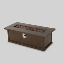 Cape Coral 4pc Metal Conversation And Gas Fire Table Set - Khaki/Brown/Black - Christopher Knight Home -Knight Outdoor Cheap Store GUEST 6c482c63 73d9 451a afe1 e09fafa25e4b