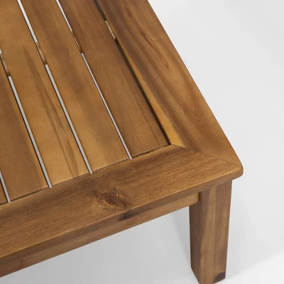 Laurel 4pc Acacia Wood Chat Set - Teak/Gray - Christopher Knight Home 5 Laurel 4pc Acacia Wood Chat Set - Teak/Gray - Christopher Knight Home - Image 5