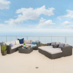 Santa Rosa 10pc Wicker Sectional Sofa - Christopher Knight Home 9 Santa Rosa 10pc Wicker Sectional Sofa - Christopher Knight Home -Knight Outdoor Cheap Store GUEST 6eeffcad e77f 45a8 8aec 2791de95e451