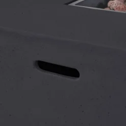 Cape Coral 3pc Aluminum And Rectangular MGO Fire Table Set - Gray - Christopher Knight Home -Knight Outdoor Cheap Store GUEST 7404b8ed 1e2e 47ac b8a7 208022dba758