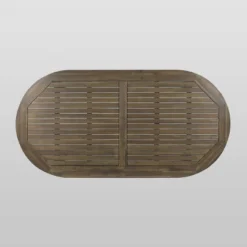 Pines 7pc Acacia Oval Wood Dining Set - Gray/Dark Gray - Christopher Knight Home -Knight Outdoor Cheap Store GUEST 747c91d6 ac20 4935 bfd4 2e6f6734ad4d