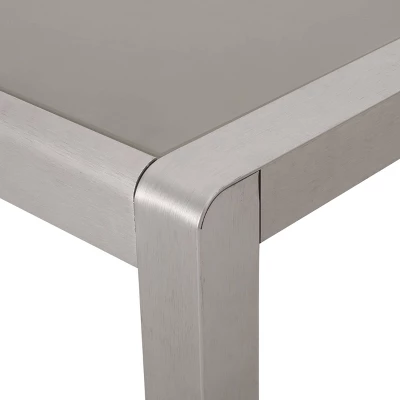 Grafton 7pc Aluminum Modern Dining Set - Christopher Knight Home 2 Grafton 7pc Aluminum Modern Dining Set - Christopher Knight Home - Image 2