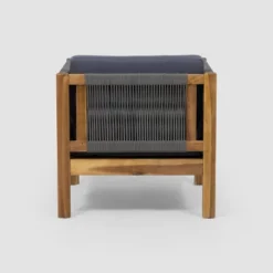 Laurel 2pk Acacia Wood Club Chair Teak/Gray - Christopher Knight Home -Knight Outdoor Cheap Store GUEST 7628c9e4 adf3 4357 9bd2 deb1f1e6fcde