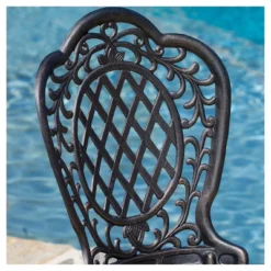 Cole 3pc Cast Aluminum Patio Bistro Set - Bronze - Christopher Knight Home -Knight Outdoor Cheap Store GUEST 7660990d 659e 4373 9537 ac1cee29f257