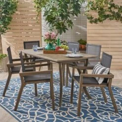 O'Shanter 7pc Acacia Dining Set - Christopher Knight Home -Knight Outdoor Cheap Store GUEST 77831d5a 913e 46b7 8204 aa8f2e018e70