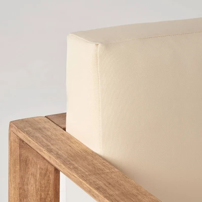 Genser 4pc Acacia Wood Chat Set - Brown/Beige - Christopher Knight Home 2 Genser 4pc Acacia Wood Chat Set - Brown/Beige - Christopher Knight Home - Image 2