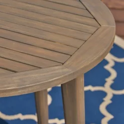 Casa 3pc Acacia Bistro Dining Set Gray/Cream - Christopher Knight Home -Knight Outdoor Cheap Store GUEST 798c4525 cfbc 42a3 b319 9bac02926524