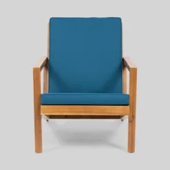 4pc Leah Acacia Wood Patio Chat Set Dark Teal - Christopher Knight Home -Knight Outdoor Cheap Store GUEST 7a157496 f87a 48ab 9f86 6cc20a80a5e3