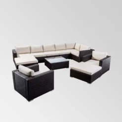 Santa Rosa 11pc Wicker Seating Set - Christopher Knight Home -Knight Outdoor Cheap Store GUEST 7a8141fe 05e5 4d2b 8153 647d30dd7e25