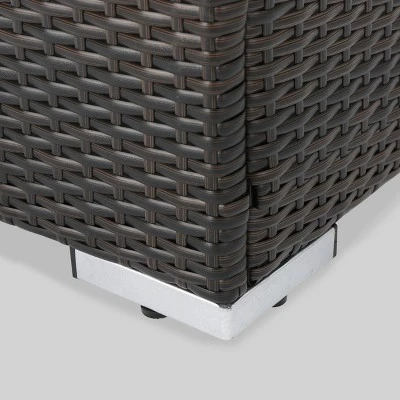 Santa Rosa Wicker Patio Accent Chair - Brown - Christopher Knight Home 3 Santa Rosa Wicker Patio Accent Chair - Brown - Christopher Knight Home - Image 3