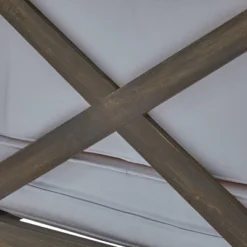 Thasos 10pc Acacia U-Shaped Farmhouse Sectional Sofa Set With Fire Pit - Gray/White/Dark Gray - Christopher Knight Home -Knight Outdoor Cheap Store GUEST 7ea7b661 c188 49cb bd19 84870bb46bb9