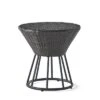 Crete Round Wicker Outdoor Side Table - Christopher Knight Home