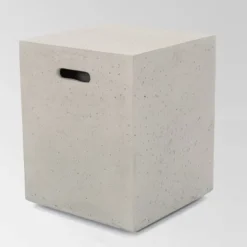 Oana 10pc Acacia Wood U-Shaped Sectional Sofa With Fire Pit Set - Teak/Beige - Christopher Knight Home -Knight Outdoor Cheap Store GUEST 8075f616 3f3c 4f31 8962 226b47519173