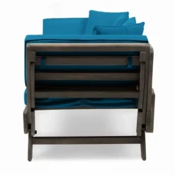 Ottavio Outdoor Acacia Wood Expandable Daybed With Cushions - Dark Teal/Gray - Christopher Knight Home -Knight Outdoor Cheap Store GUEST 828482eb 62d5 4a29 9056 33fa35c763ab