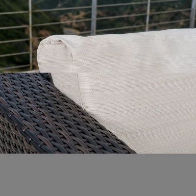 Santa Rosa 10pc Wicker Sectional Sofa - Christopher Knight Home 2 Santa Rosa 10pc Wicker Sectional Sofa - Christopher Knight Home - Image 2