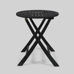 Hillside 3pc Wood And Wicker Foldable Bistro Set Dark Gray/Brown - Christopher Knight Home -Knight Outdoor Cheap Store GUEST 86bb72a2 4c0f 45c0 a562 c32dcf82493d