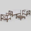 Brava 5pc Acacia Wood Patio Conversation Set - Christopher Knight Home
