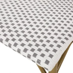 Elize 2pk Outdoor French Bistro Chairs - Gray/White/Bamboo - Christopher Knight Home -Knight Outdoor Cheap Store GUEST 8b5203f2 8c4b 4be0 88dc 447b09309d6e