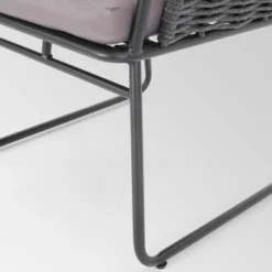 La Jolla Set Of 2 Rope Weave Modern Club Chairs - Dark Gray/Gray - Christopher Knight Home -Knight Outdoor Cheap Store GUEST 8bfc0ae9 80ff 42af b5af 416ab0f90aee