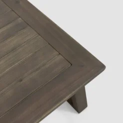 Belgian 2pc Acacia Wood Chat Set - Gray/Light Gray - Christopher Knight Home -Knight Outdoor Cheap Store GUEST 8d0bdd98 4876 4f44 a9b2 a084bb5356a8