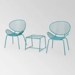 Elloree 3pc Iron Modern Chat Set - Christopher Knight Home -Knight Outdoor Cheap Store GUEST 8d2d2a3d 3481 4667 a22b ce1dc16fbd89