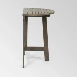 Westmount 3pc Half-Round Folding Acacia Wood Bistro Set - Gray - Christopher Knight Home -Knight Outdoor Cheap Store GUEST 8ea76d33 19a0 443d 9201 d57ad7b474c2