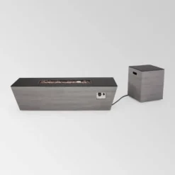 Amata 5pc Aluminum Chat Set With Fire Pit And Tank Holder - Silver/Khaki/Dark Gray - Christopher Knight Home -Knight Outdoor Cheap Store GUEST 8f476a8d cfe9 4602 b9af b4627eb2d961